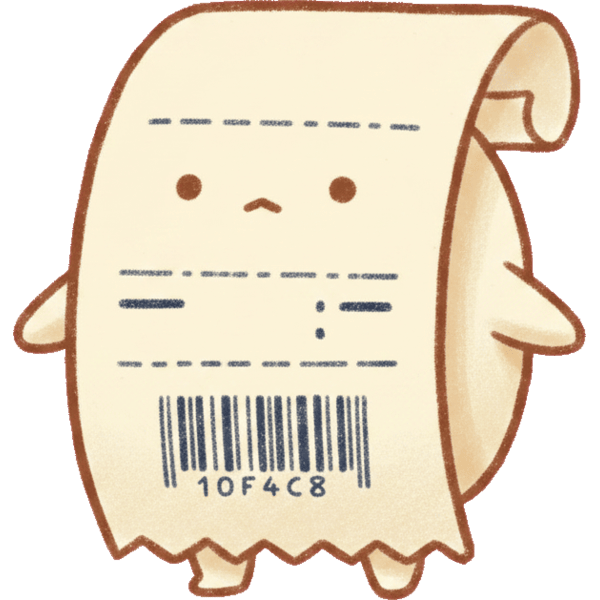 Korea Receipt character